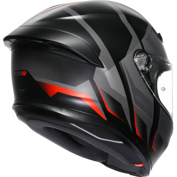 AGV K6 S Helmet - Karve - Matte Black/Gray/Red - 2XL 2118395002-024-XXL