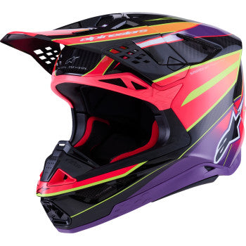 ALPINESTARS Supertech M10 Helmet - MIPS® - Era - Gloss Pink/Violet/Yellow Fluo - XL 8301223-3145-XL