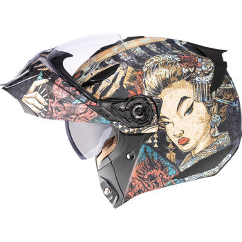 ICON Threshold™ Modular Helmet - Odokuro - Black - 3XL 0100-2720