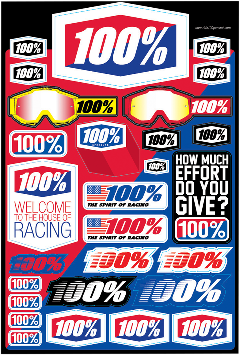 100% Sticker Kit 70000-010-01 – winxwheels