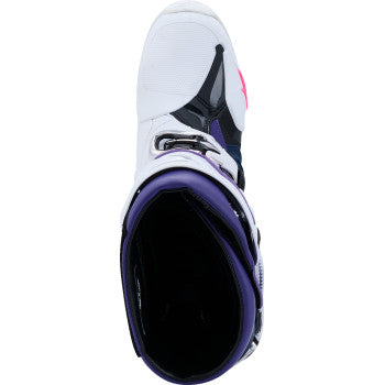 ALPINESTARS Tech 10 Boots - White/Violet/Navy/Pink Fluorescent - US 10 / EU 44.5 2010020-2780-10