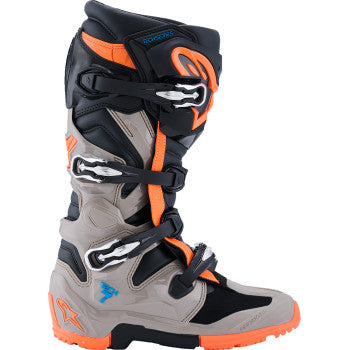 ALPINESTARS Tech 7 Enduro Boots - Black/Warm Gray/Fluorescent Orange - US 11 2010426-1562-11