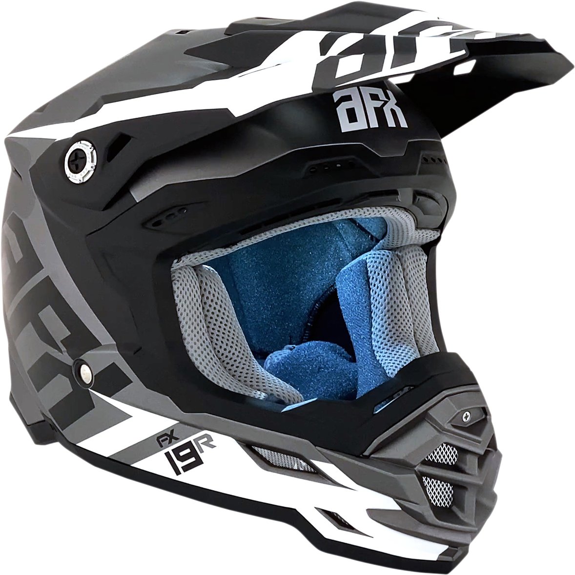 AFX FX-19R Helmet - Racing - Frost Gray - XL 0110-7076 – winxwheels