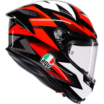 AGV Helmet K6 S Braven Black/Red/White Md 2118395016-029-M