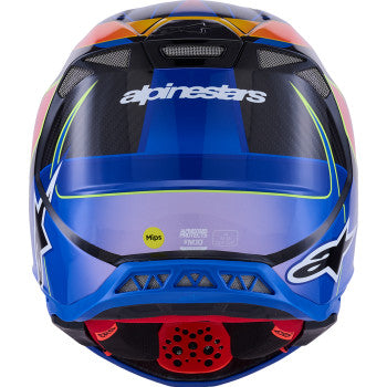 ALPINESTARS Supertech M10 Helmet - MIPS® - Era - Gloss/Blue/Red/Yellow Fluo - Large 8301223-7356-L