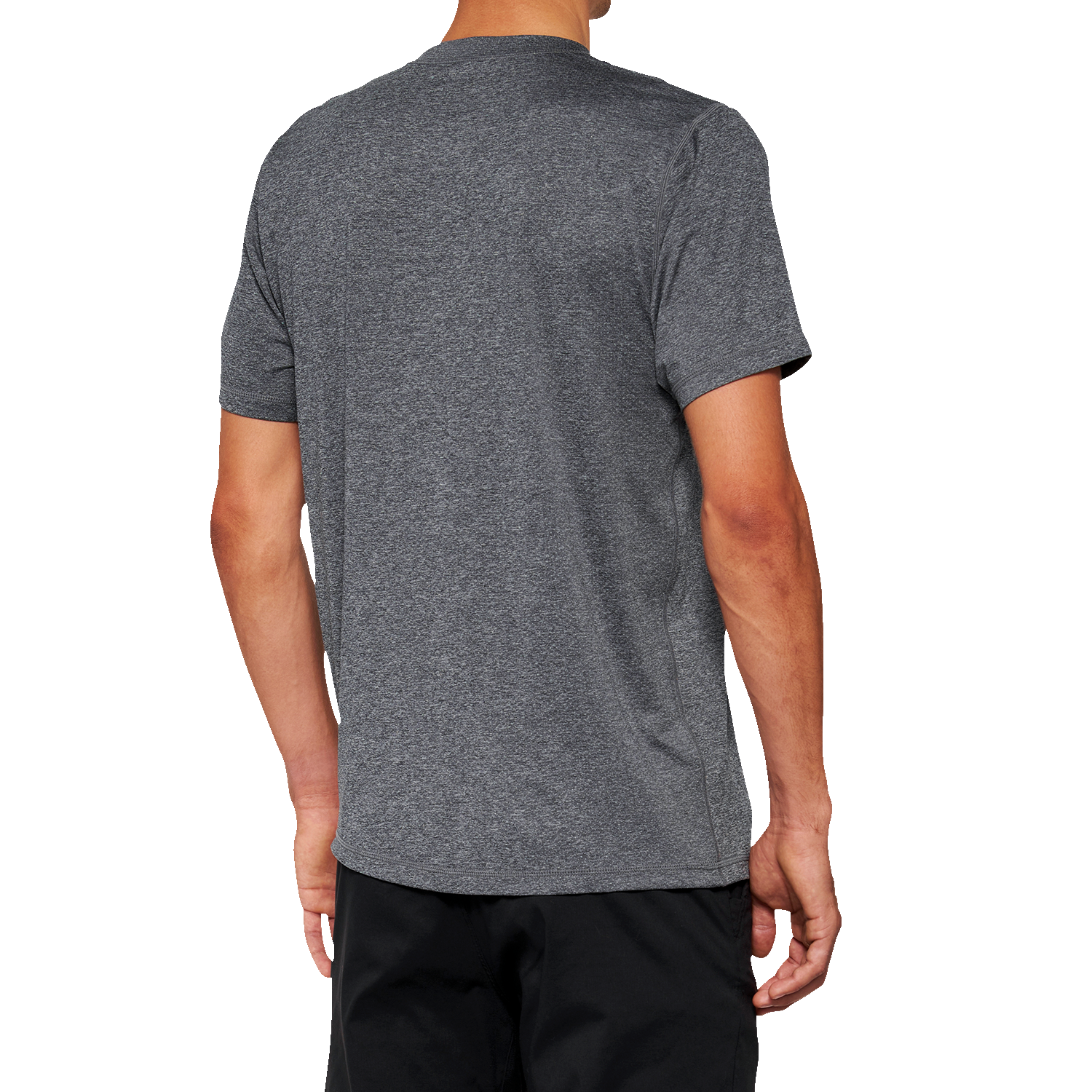 100% Mission Athletic T-Shirt - Charcoal - Large 20014-00012