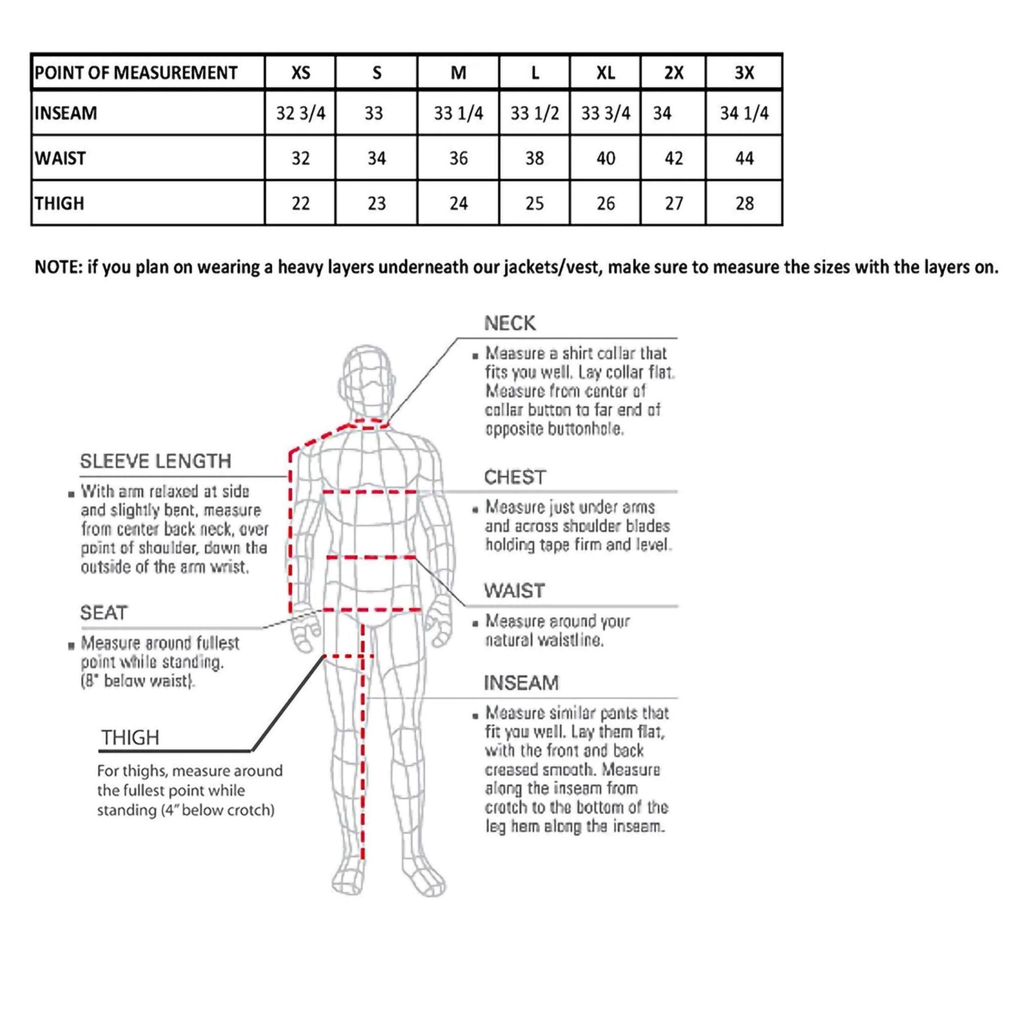 CHM1010 Men’s Black Motorcycle 4 Pocket Leather Biker Chaps with Lining