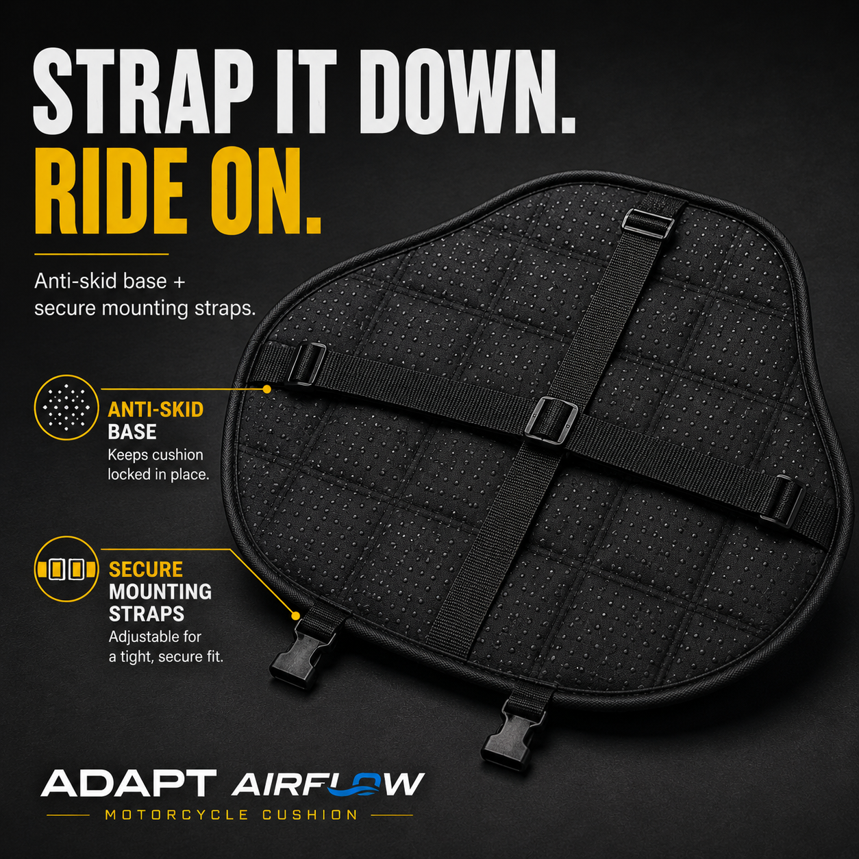 Adapt Airflow Motorcycle Cushion