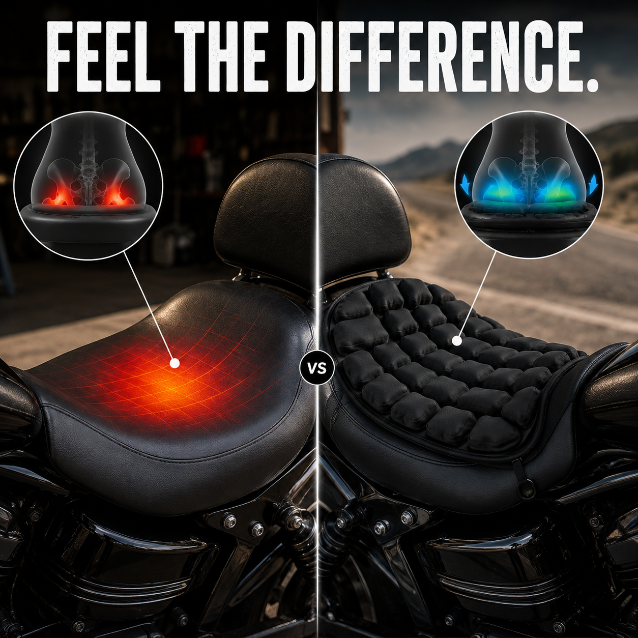 Adapt Airflow Motorcycle Cushion