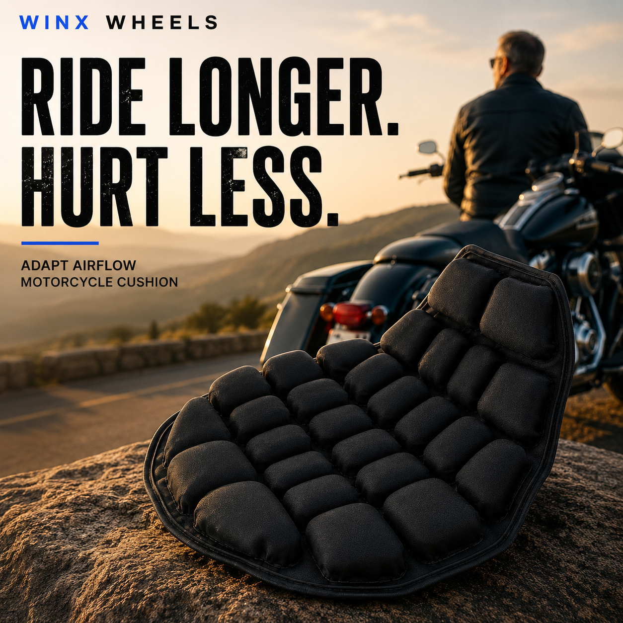 Adapt Airflow Motorcycle Cushion