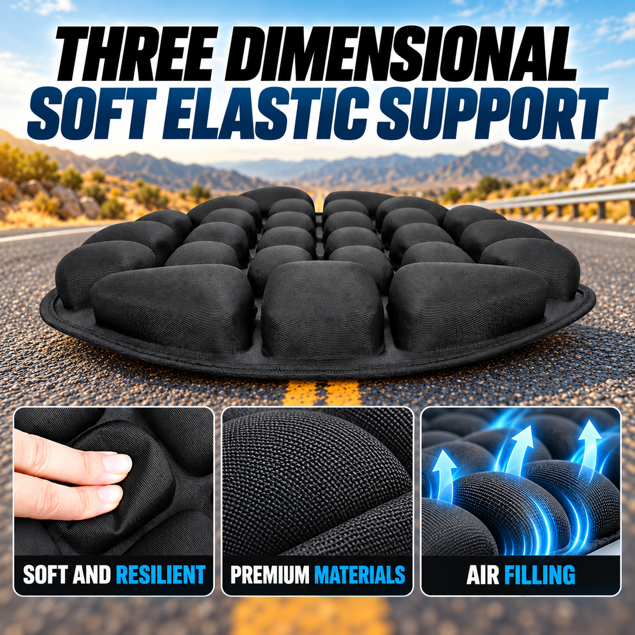 Adapt Airflow Motorcycle Cushion