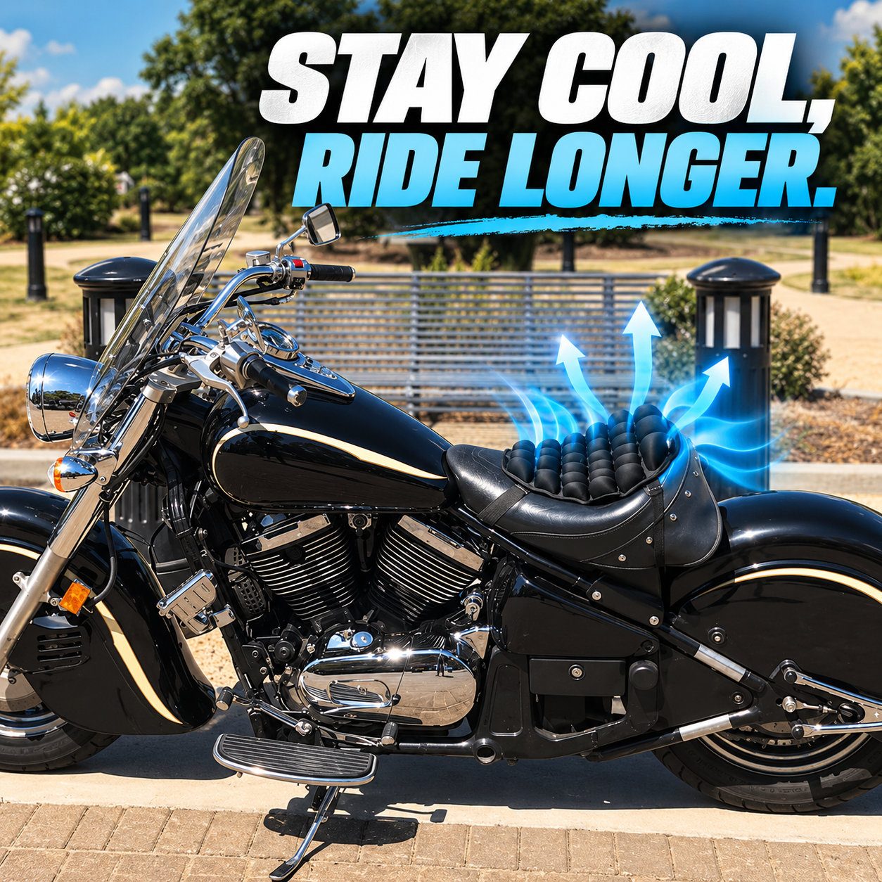 Adapt Airflow Motorcycle Cushion