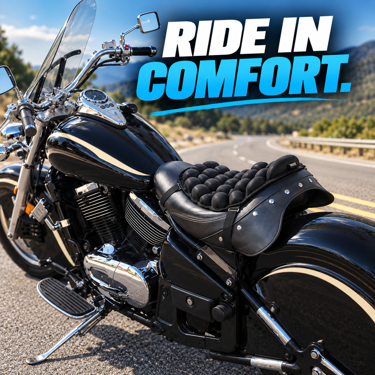 Adapt Airflow Motorcycle Cushion