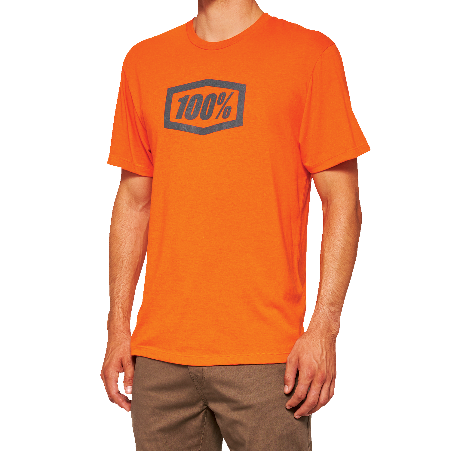 100% Icon T-Shirt - Orange - Small 20000-00040