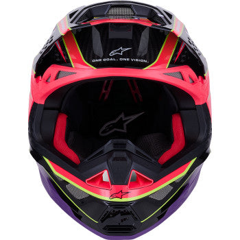 ALPINESTARS Supertech M10 Helmet - MIPS® - Era - Gloss Pink/Violet/Yellow Fluo - Medium 8301223-3145-M