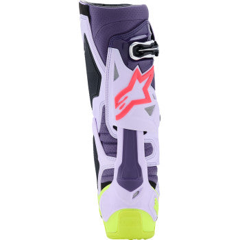 ALPINESTARS Tech 10 Supervented Boots - Purple/Fluorescent Yellow/Diva Pink - US 11 / EU 45.5 2010520-3150-11