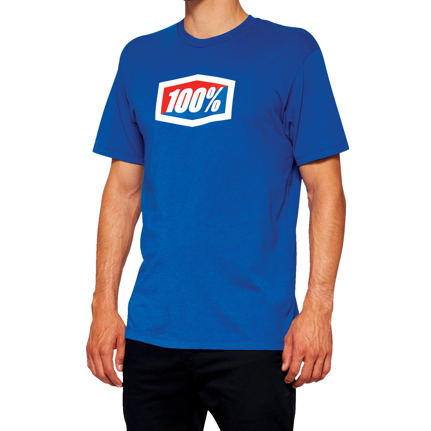 100% Official T-Shirt - Royal Blue - Medium 20000-00016