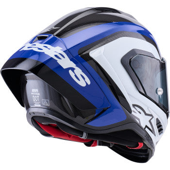 ALPINESTARS  Supretech R10 Helmet - 22.06 - Arius - Gloss Black/White/Blue - Medium 8203926-1647-M