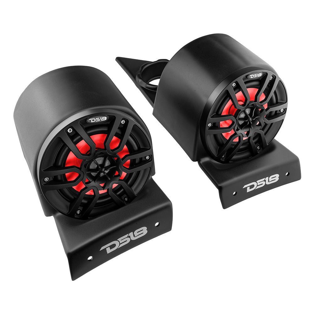 Polaris Slingshot Headrest Speaker Pods 4x 6.5" Empty Enclosures | 2015 - Current