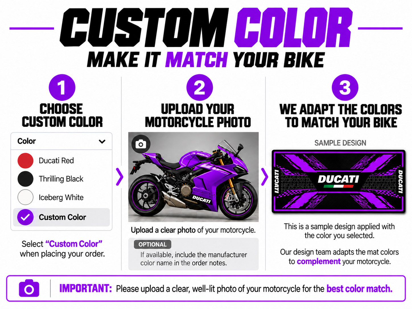 MPM Motorcycle Mat for Ducati Supersport 950 S - MM4119
