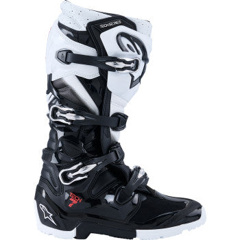 ALPINESTARS Tech 7 Enduro Boots - Black/White - US 11 2010426-12-11