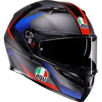 AGV Helmet K3 Striga Matte Black/Blue/Red Sm 2118381004-024-S