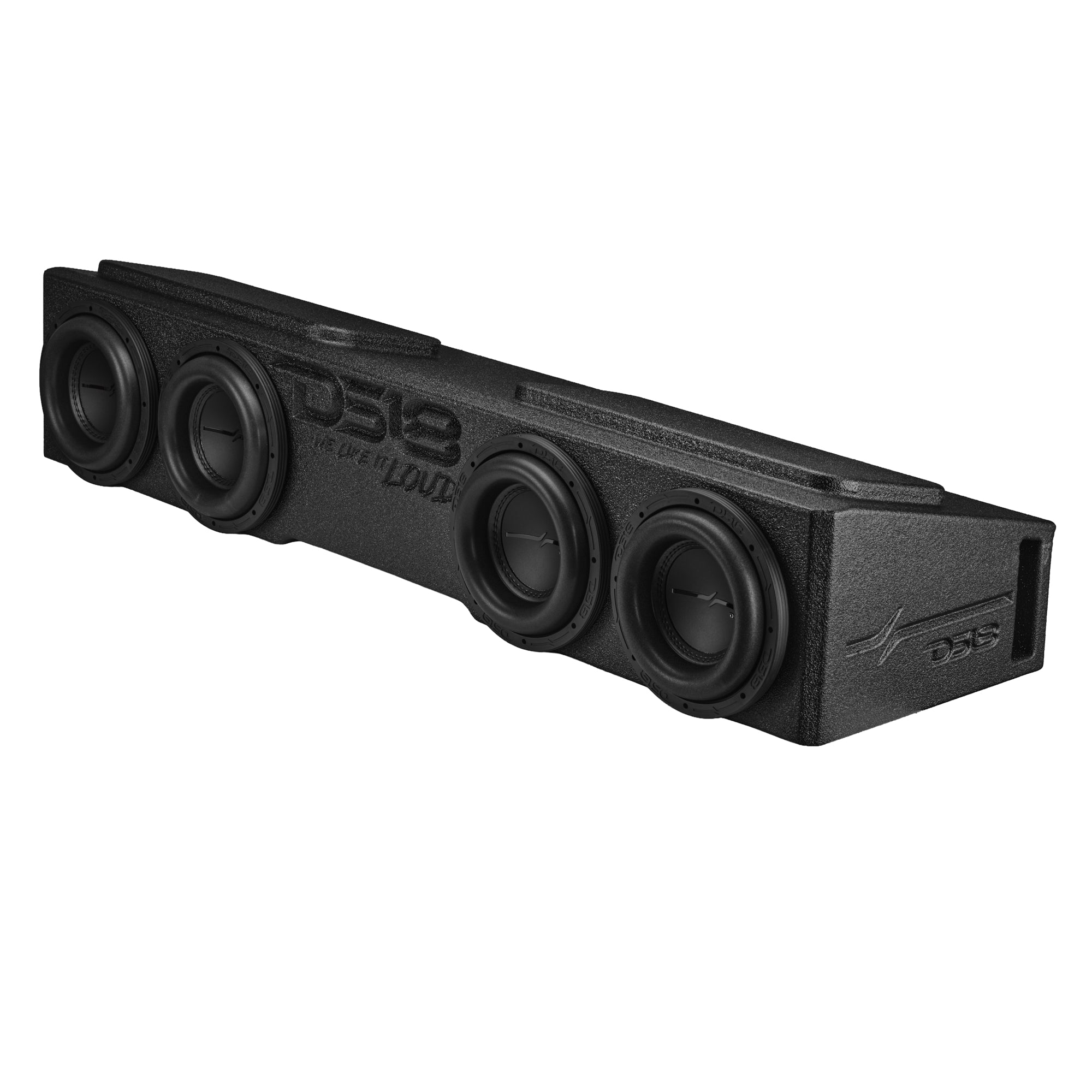 Loaded 4 x 8" Subwoofer Enclosure for Chevy/GMC Crew Cabs (2007-2026) and Ford F-150/Super Duty Crew Cabs (2009-2026)