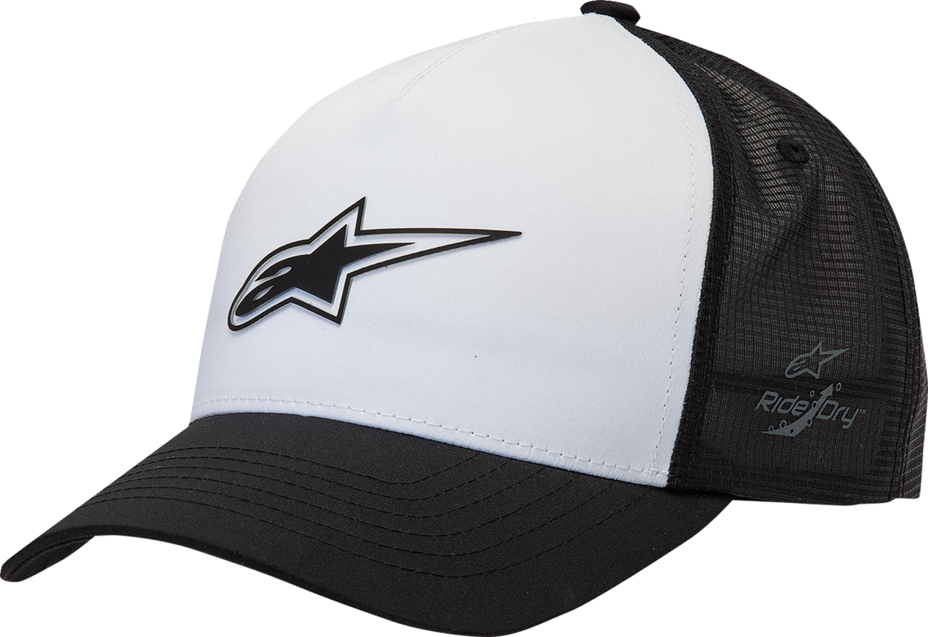 ALPINESTARS Delivery Trucker Hat - White/Black - One Size 1213810102010OS