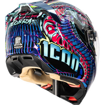 ICON Threshold™ Modular Helmet - Synthwave Lazer Cobra - Blue - Small 0100-2729