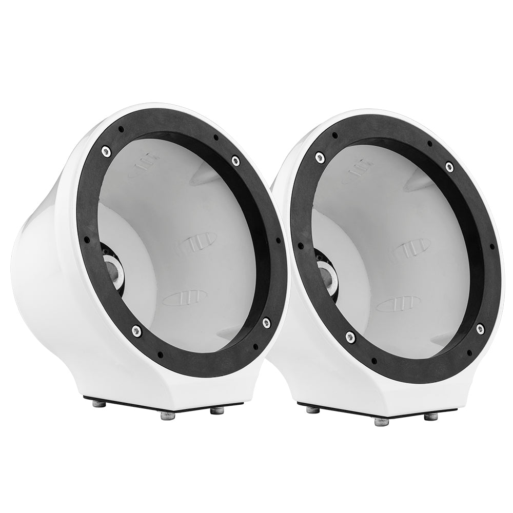 6.5” Universal Flat Mount Kick Panel Speaker Pod – Jet Skis, Jeeps, Motorcycles – RGB LED Lights
