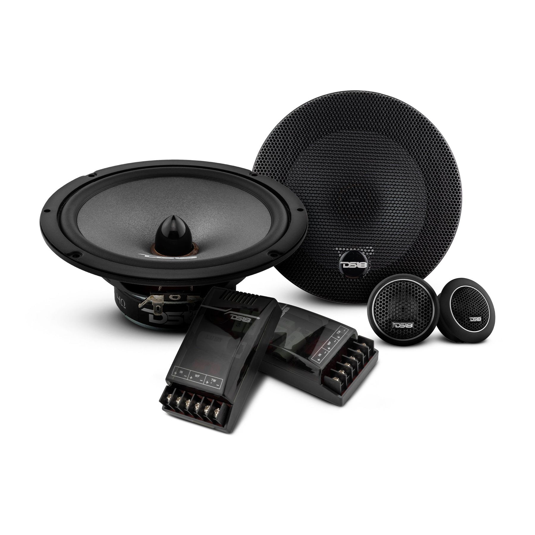 DS18 2008-2021 Honda CR-V  Front and Back Doors Speakers Best Upgrade/Replacement Package 1800 Watts