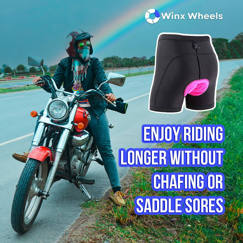 Women's Gel Padded Motorcycle Shorts