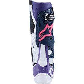 ALPINESTARS Tech 10 Boots - White/Violet/Navy/Pink Fluorescent - US 10 / EU 44.5 2010020-2780-10