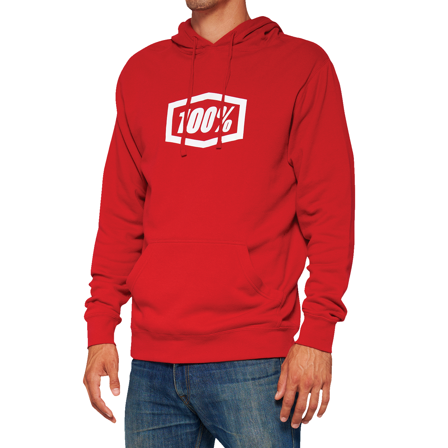 100% Icon Pullover Hoodie - Red - Small 20029-00010