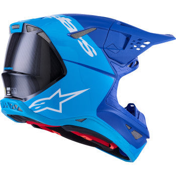 ALPINESTARS Supertech M10 Helmet - Flood - MIPS® - Blue/Black Carbon - XS 8301023-7282-XS