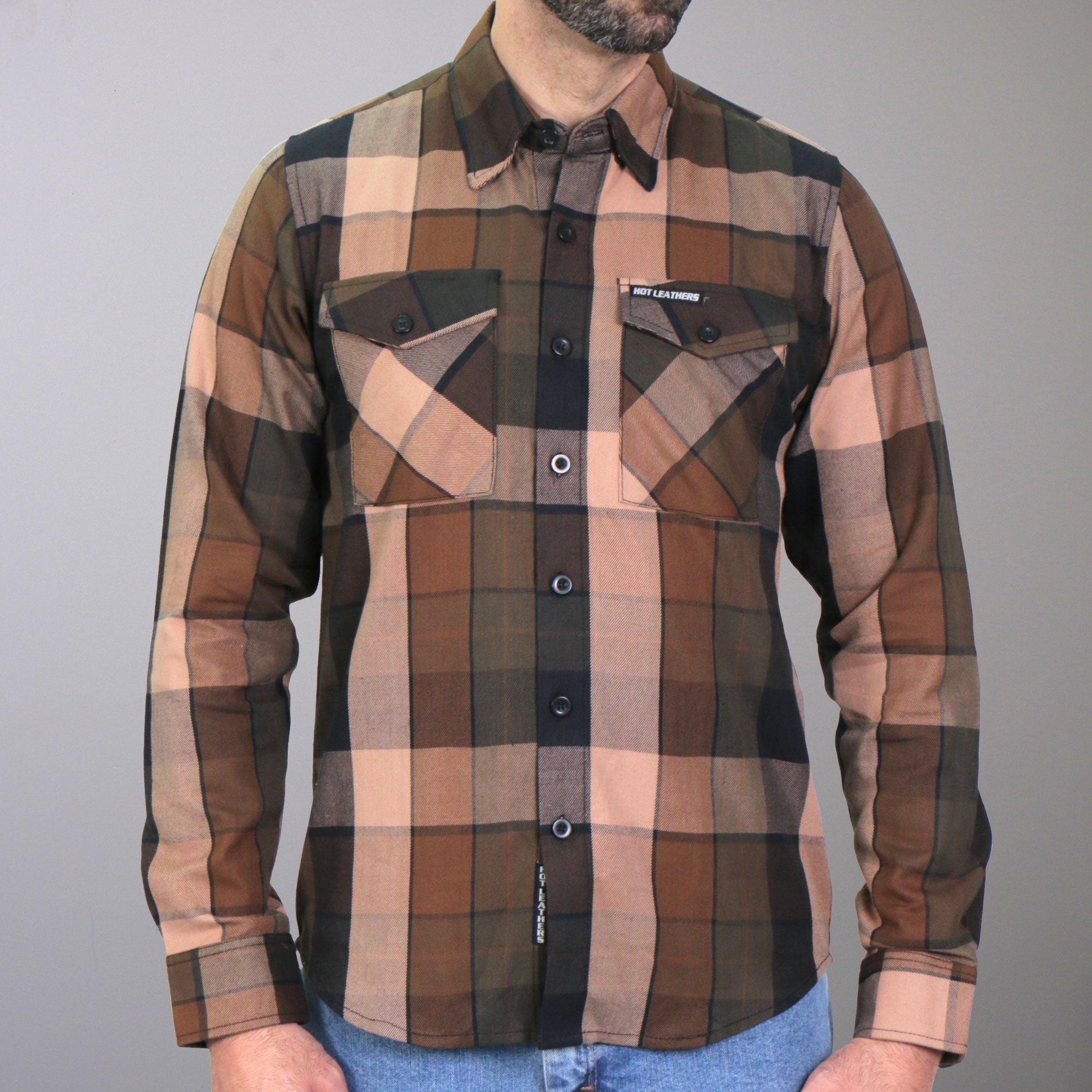 FLM2013 Men's 'Sidewinder' Flannel Long Sleeve Shirt
