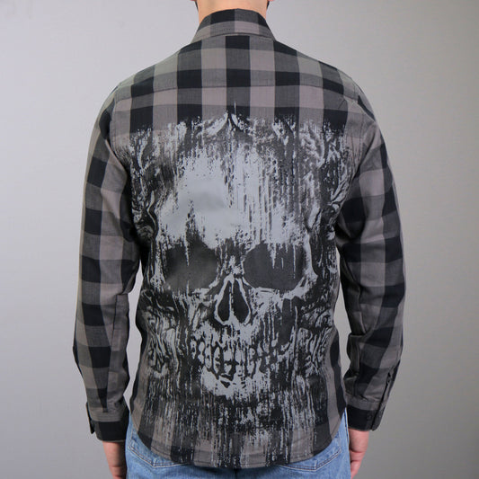 FLM2101 Men's 'Grave Rub' Flannel Long Sleeve Shirt