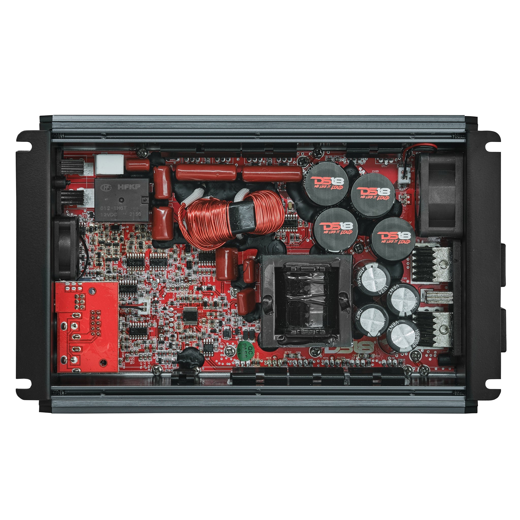 FRP Compact Full-Range Class D 1-Channel Amplifier 2,500 Watts Rms @ 1-Ohm