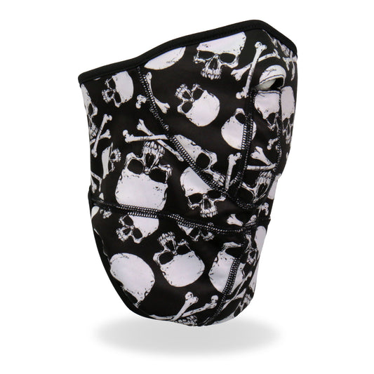FWC2003 Skull and Crossbones Face Wrap Neck Warmer