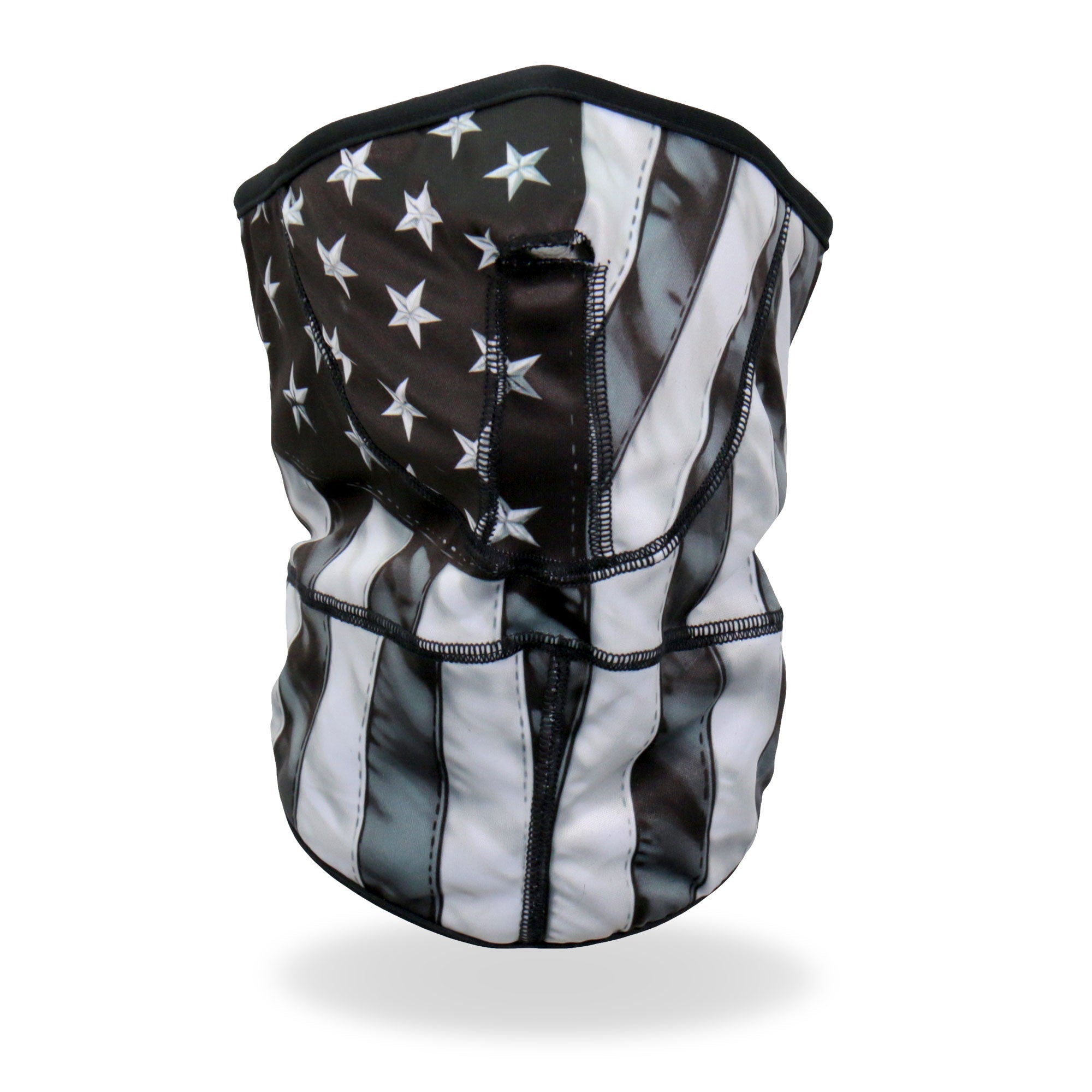 FWC2004 Grey American Flag Face Wrap Neck Warmer