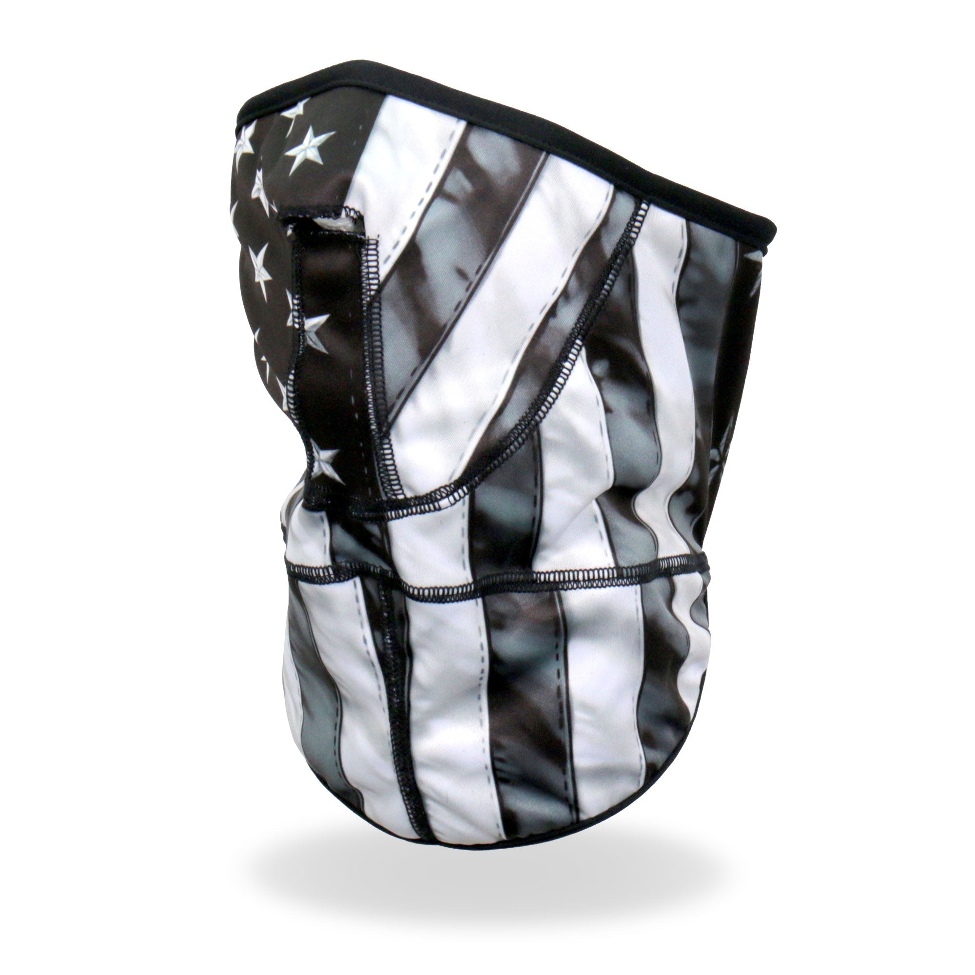 FWC2004 Grey American Flag Face Wrap Neck Warmer
