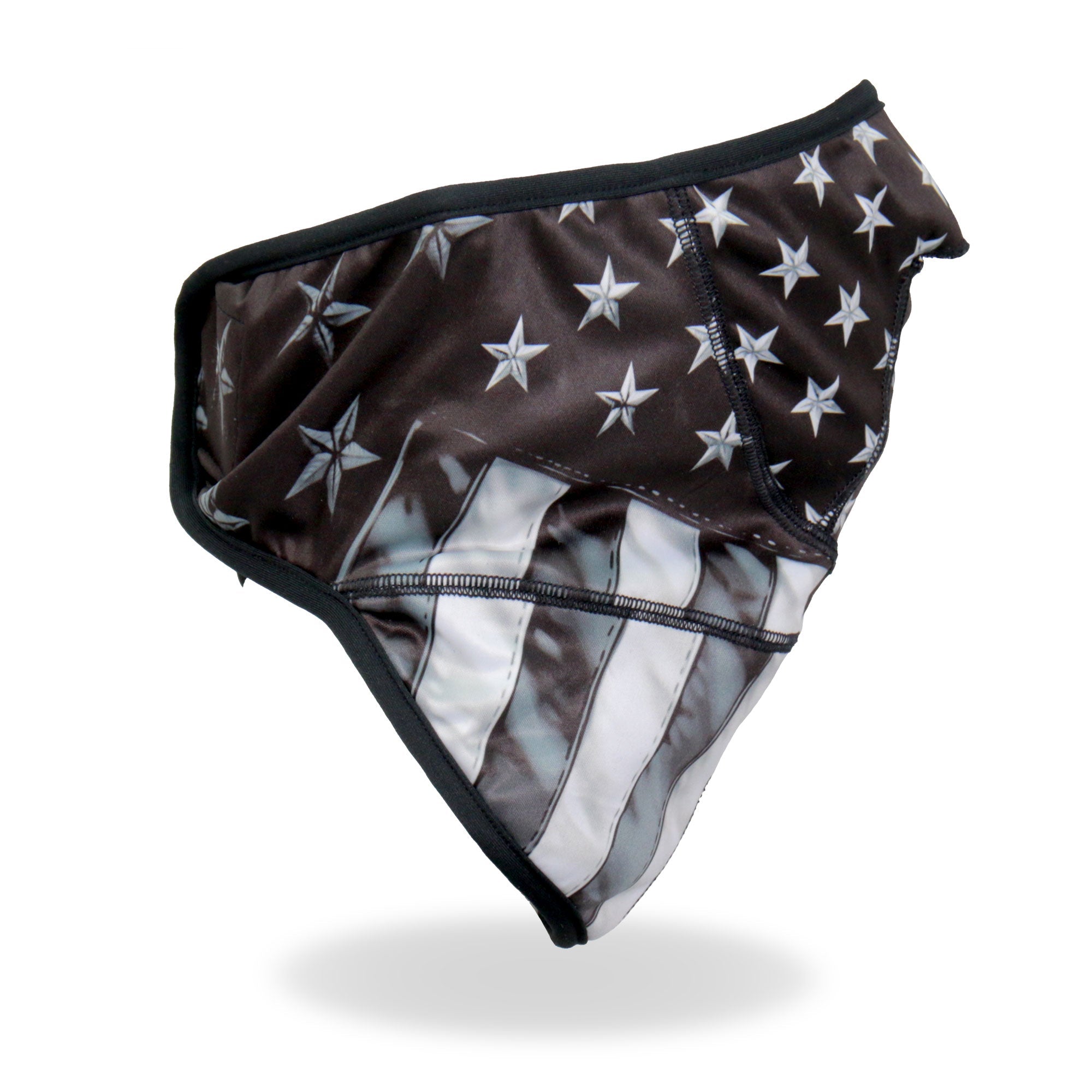 FWC2004 Grey American Flag Face Wrap Neck Warmer