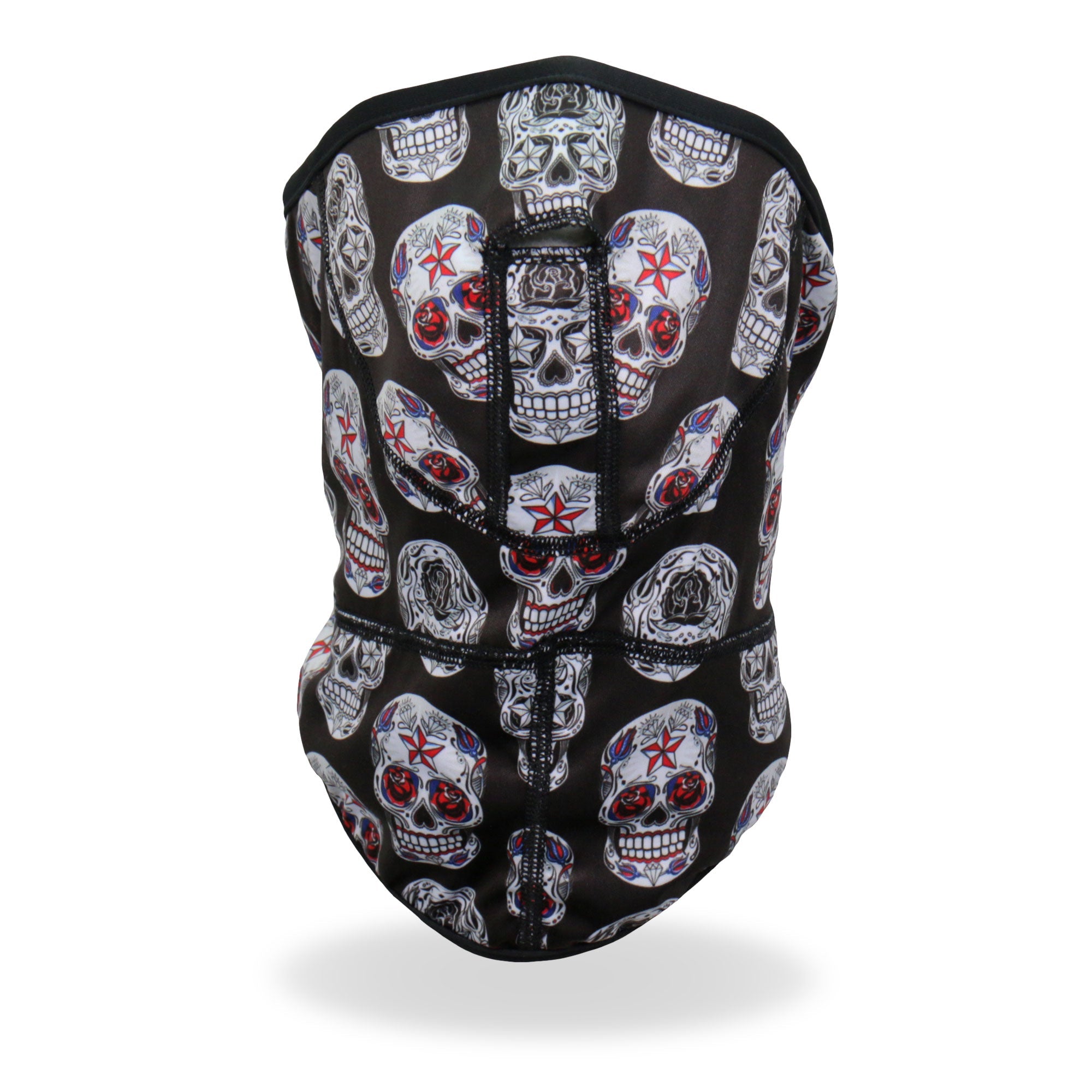 FWC2007 Sugar Skulls Face Wrap Neck Warmer