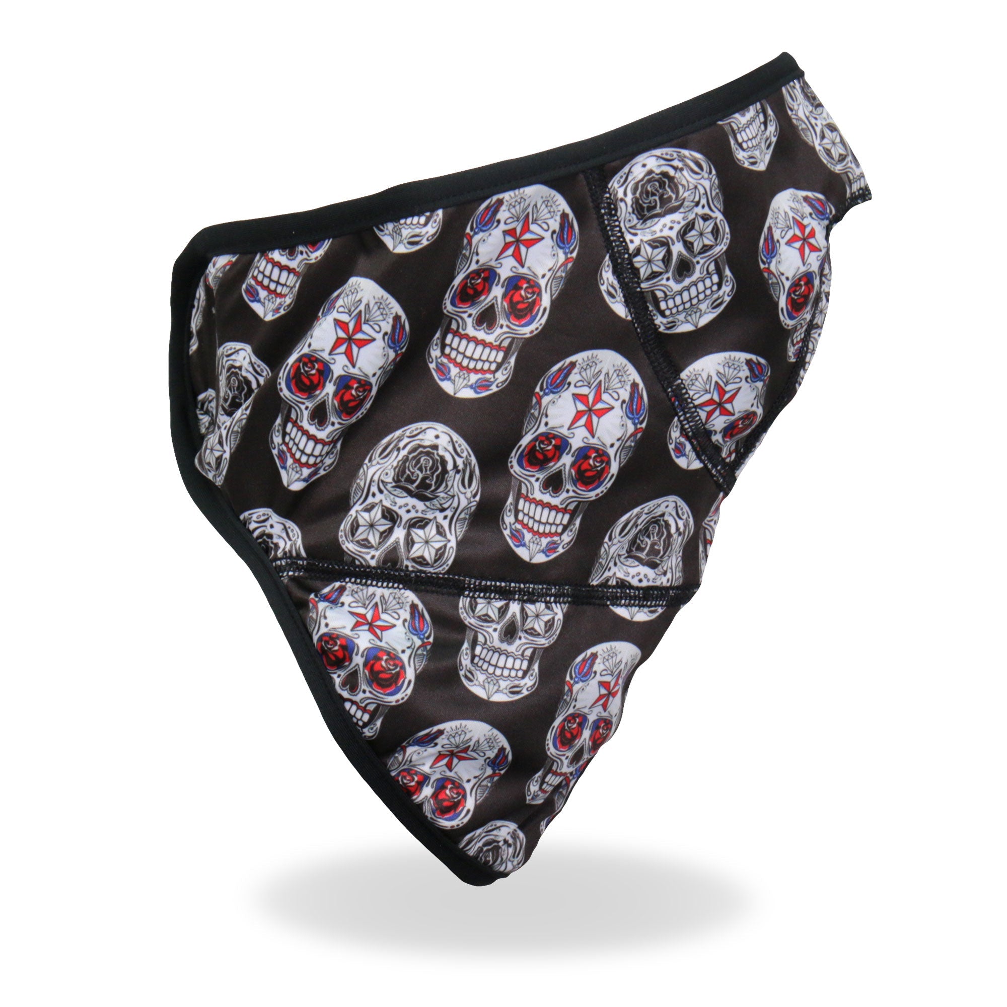 FWC2007 Sugar Skulls Face Wrap Neck Warmer