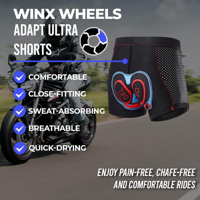 Winx Adapt Ultra Shorts - Motorcycle Gel Padded Shorts | Winx Wheels