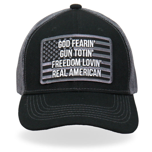 GSH1032 God Fearing Gun Trucker Hat