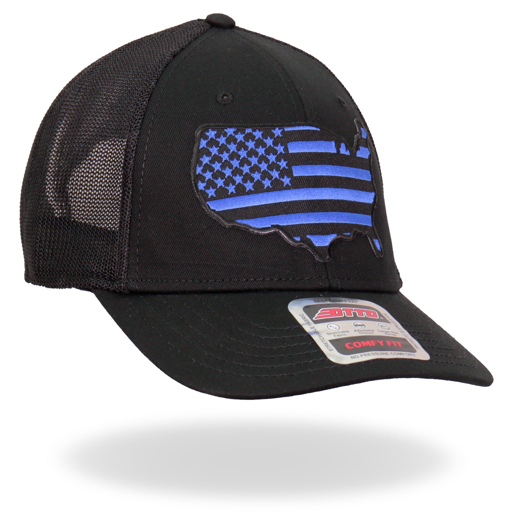 GSH1037 Blue Country Flag Trucker Hat