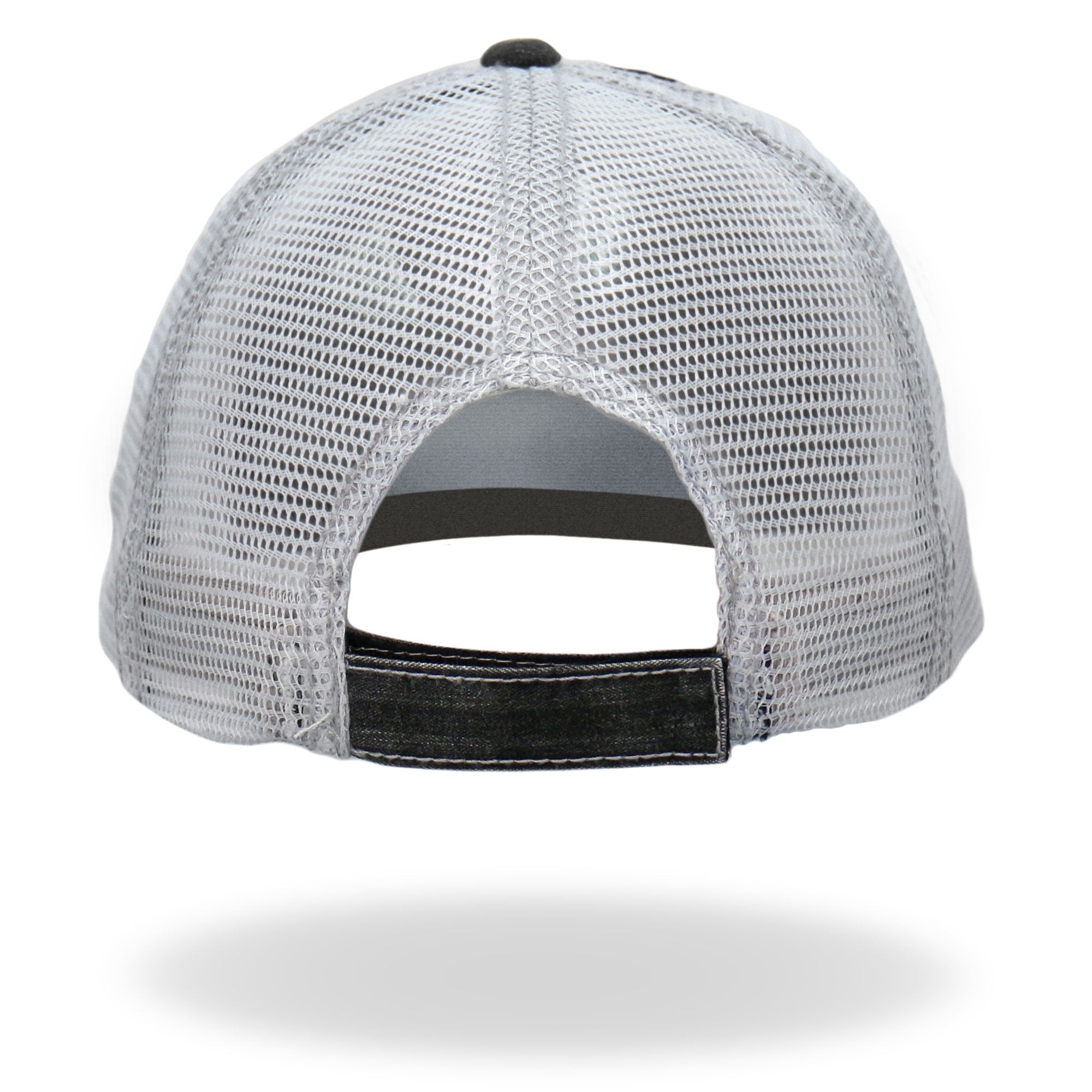 Crooked Road Gray And White Trucker Hat GSH1042