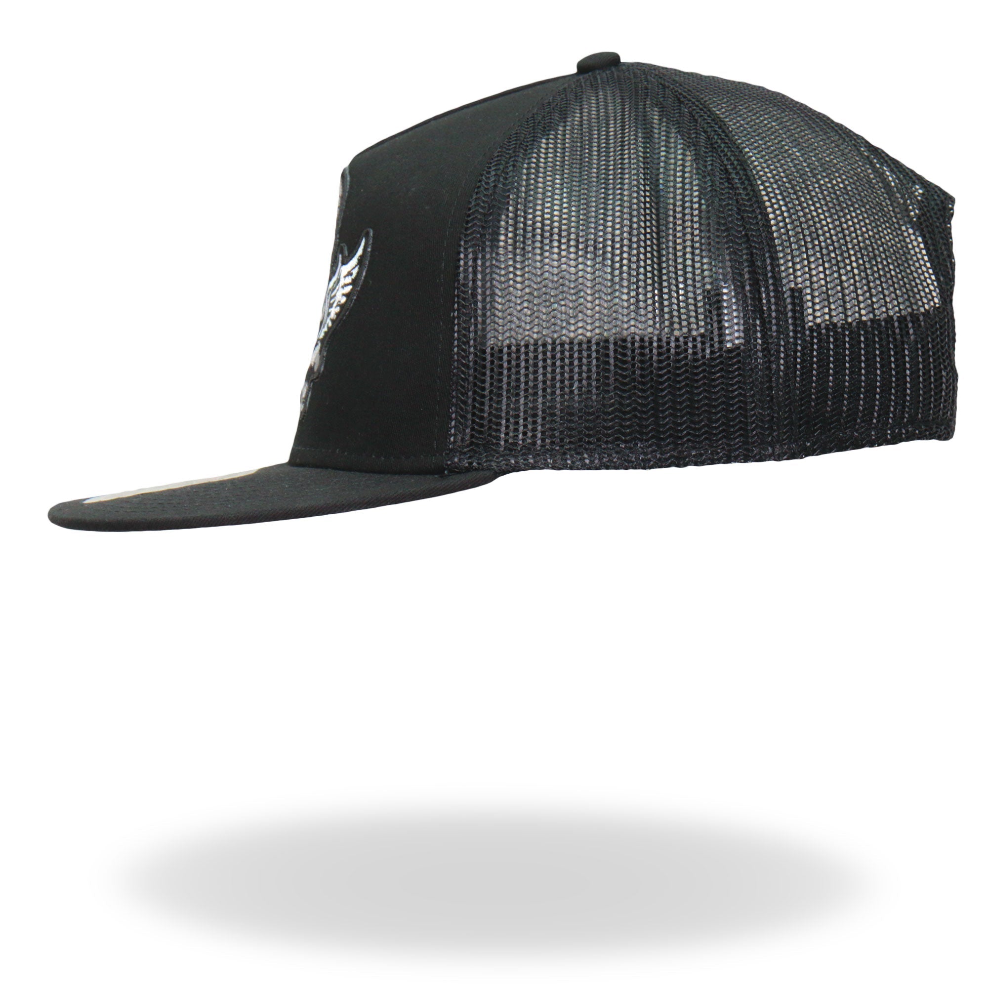 GSH2017 Skull Bones Wings Snapback Hat