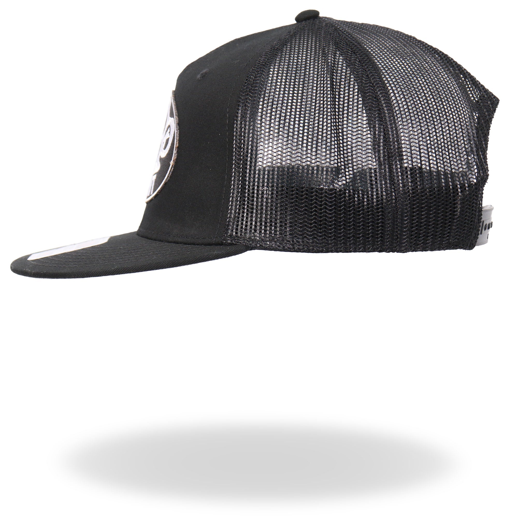 Black And White Talk Shit Get Hit Brass Knuckles Snapback Hat GSH2041